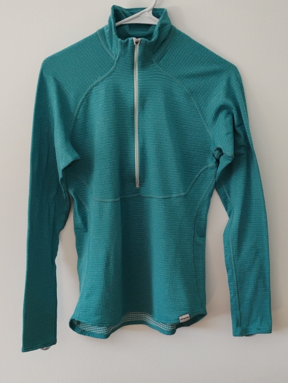 Women's Patagonia Capilene Polartec Half-Zip Performance Pullover, Teal, Medium